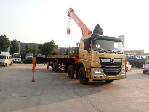 東風天龍14噸隨車吊及大噸位多功能隨車吊平板車價格解析